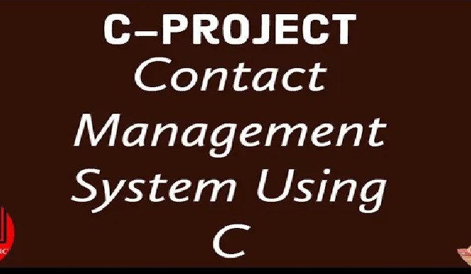 project-Contact Management System Using C