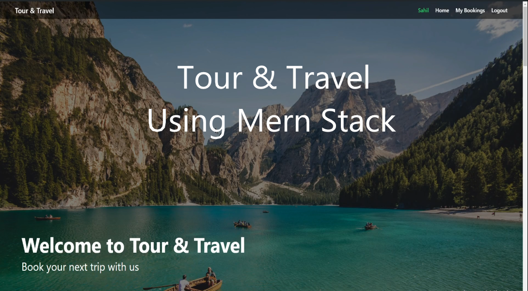 project-Tour and Travel Using MERN Stack